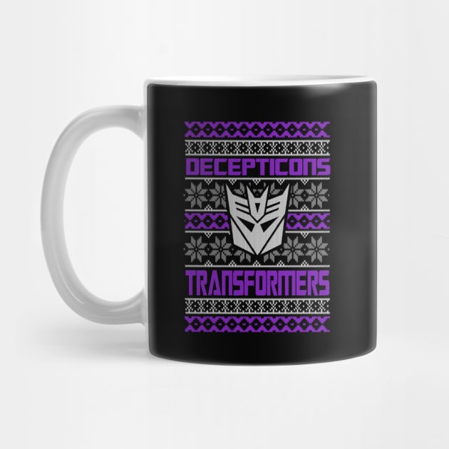 Transformers Gen 1 Decepticons - Ugly Christmas sweater by ROBZILLA